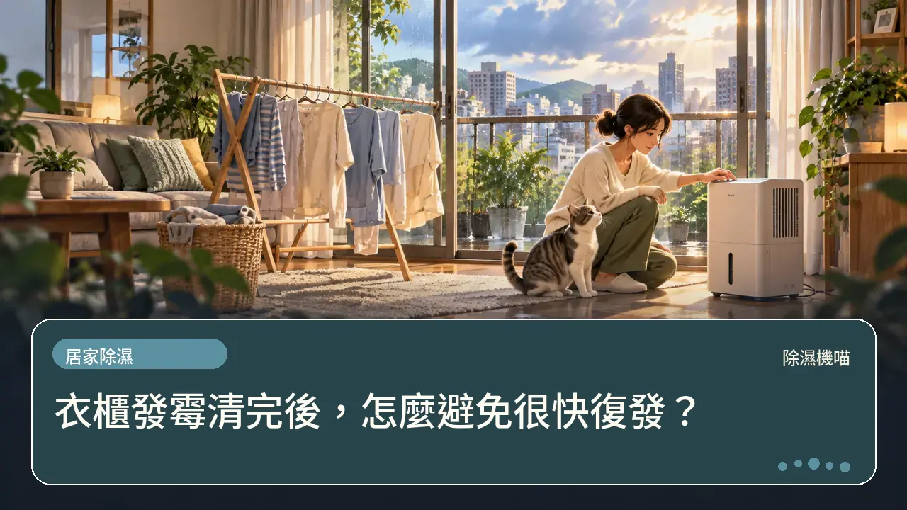 衣櫃發霉清完後，怎麼避免很快復發？主題插畫
