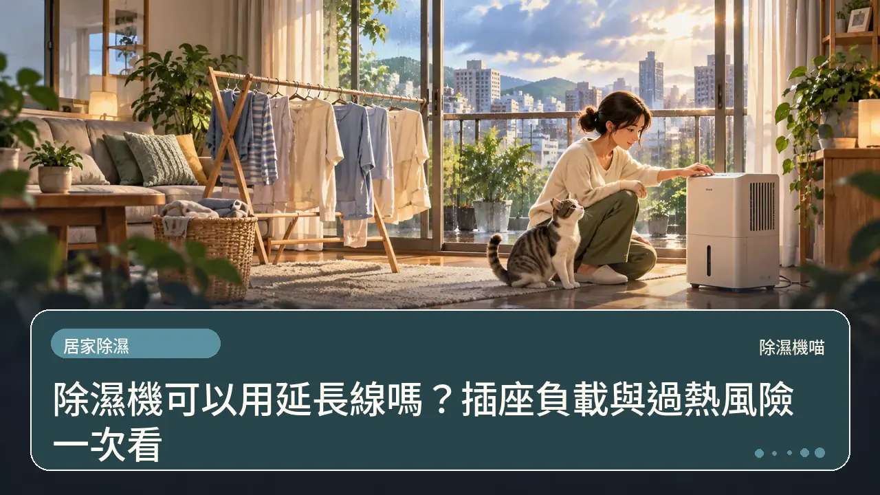 除濕機可以用延長線嗎?插座負載與過熱風險一次看主題插畫