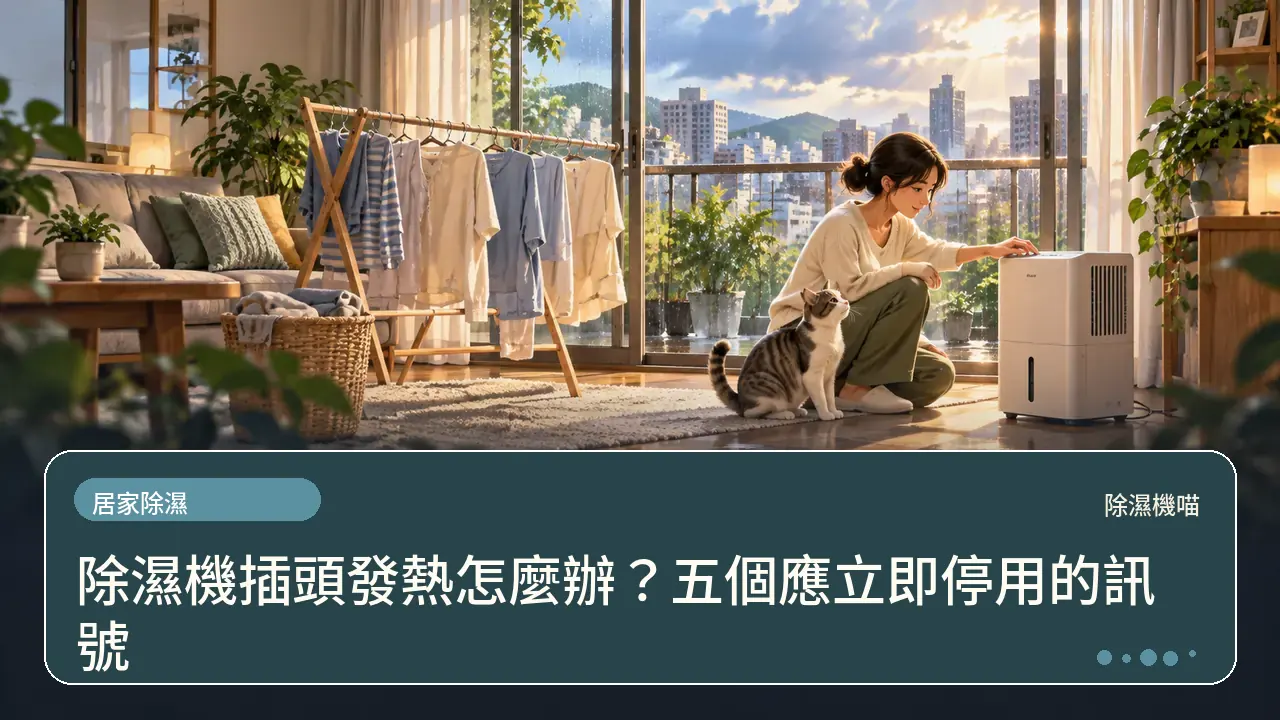 除濕機插頭發熱怎麼辦？五個應立即停用的訊號主題插畫