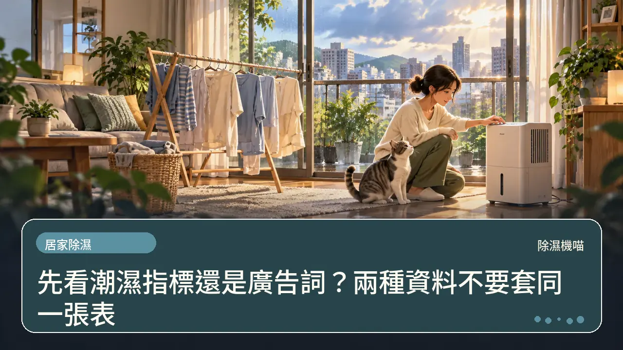 先看潮濕指標還是廣告詞？兩種資料不要套同一張表主題插畫